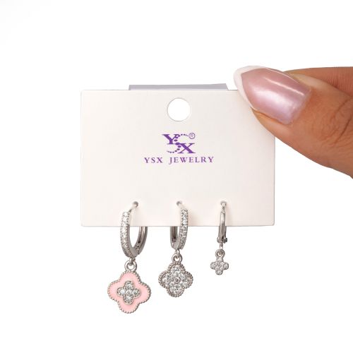 گوشواره Ysx سه عددی سفید