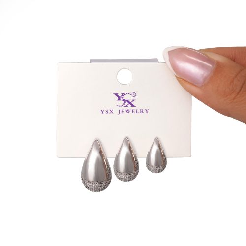 گوشواره Ysx سه عددی سفید