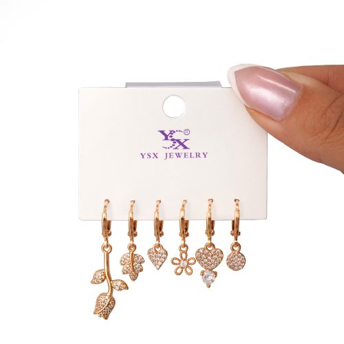 گوشواره Ysx شش عددی طلایی