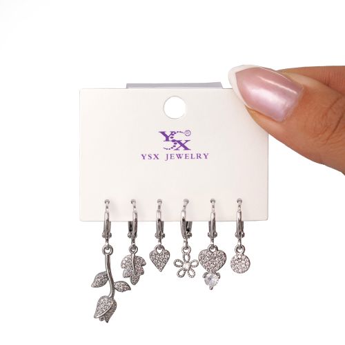 گوشواره Ysx شش عددی سفید