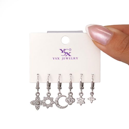 گوشواره Ysx شش عددی سفید