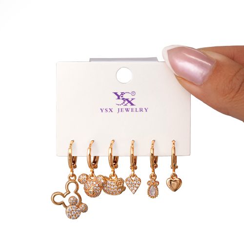 گوشواره Ysx شش عددی طلایی