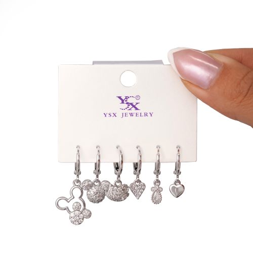 گوشواره Ysx شش عددی سفید