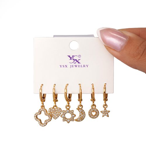 گوشواره Ysx شش عددی طلایی