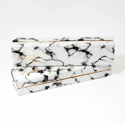 جعبه هارد باکس دستبندی طرح سنگ سفید 8عددی