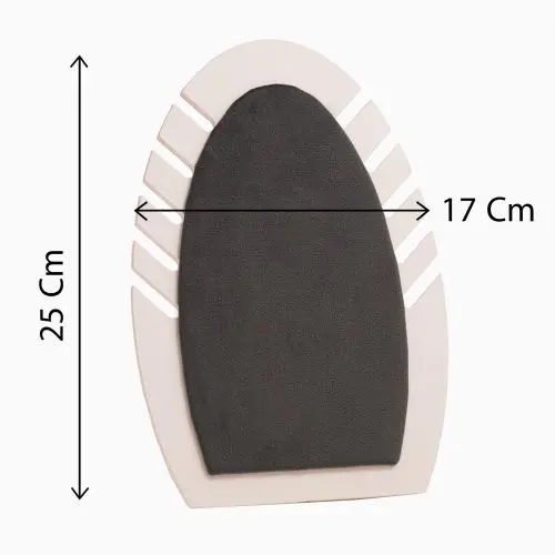 استند گردنی آینه ای مخمل رنگ زغالی