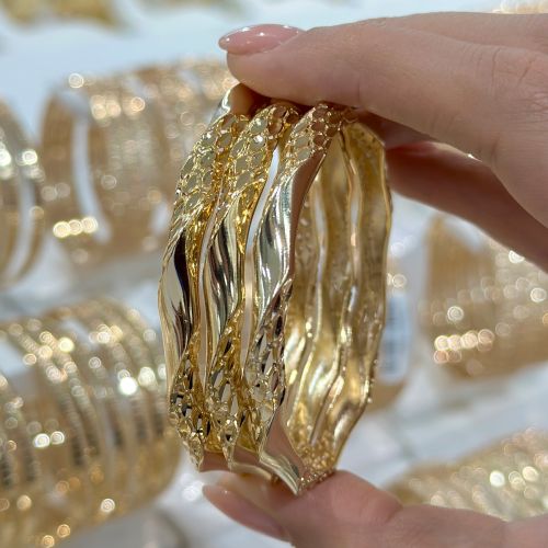 النگو فیوژن 6 میل سایز 3 طلایی ضمانتی *