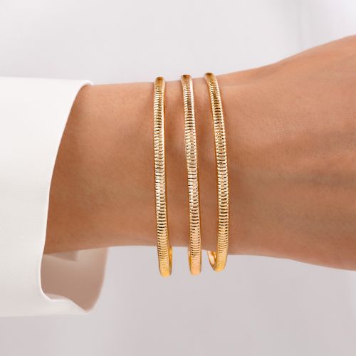 النگو 3 میل زنانه سایز 1 طلایی ضمانتی (بسته3عددی)