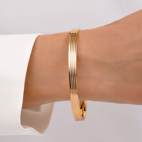 النگو شوپینگ 6 میل سایز4 طلایی