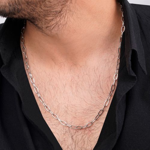 زنجیر استیل 304 حلقه ای 5.2 میل سفید