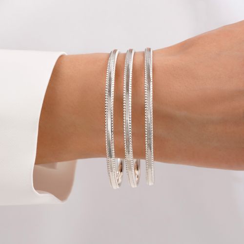 النگو 3 میل زنانه سایز 3 سفید ضمانتی (بسته3عددی)