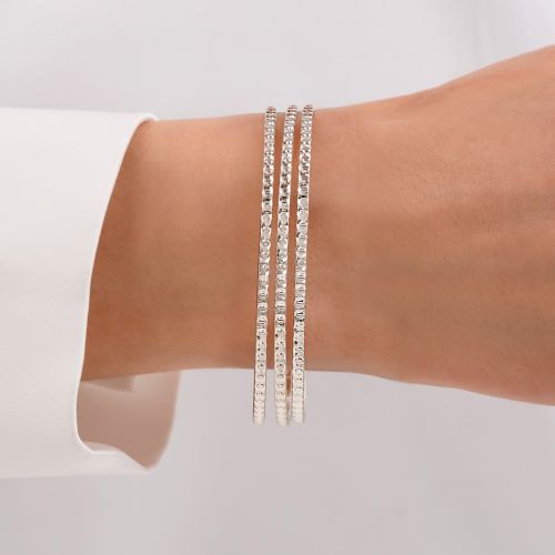 النگو 2 میل زنانه سایز 4 ضمانتی کد 202 سفید(بسته3عددی)