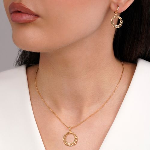 نیم ست Ysx پلاک دار کارتیر طلایی