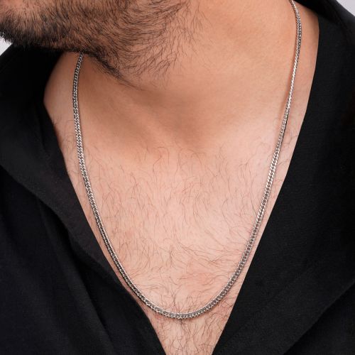 زنجیر استیل 304 کارتیر 3.5میل سفید