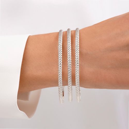 النگو 3 میل زنانه سایز 3 سفید ضمانتی (بسته3عددی)