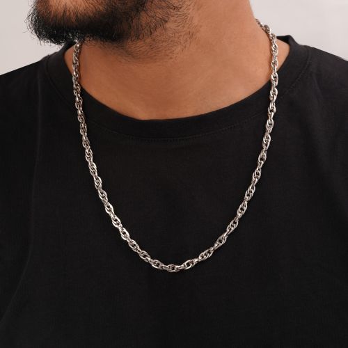 زنجیر استیل 304 بافت سفید