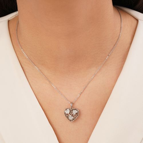 پلاک شوپینگ نگین دار سفید