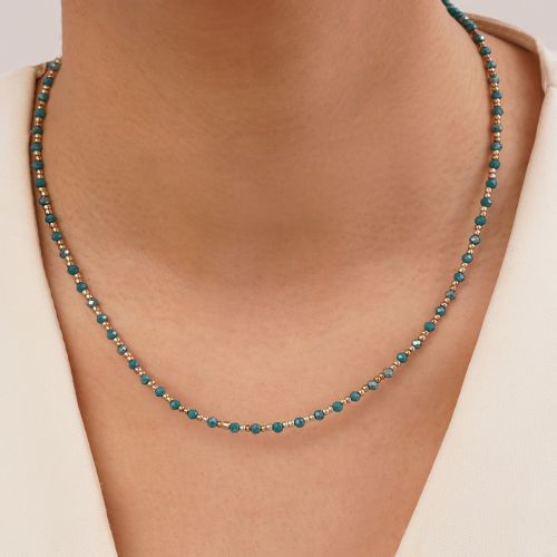 گردنبند استیل فانتزی رنگی