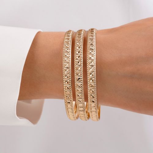 النگو 6 میل زنانه سایز 1 طلایی ضمانتی 603(بسته3عددی)