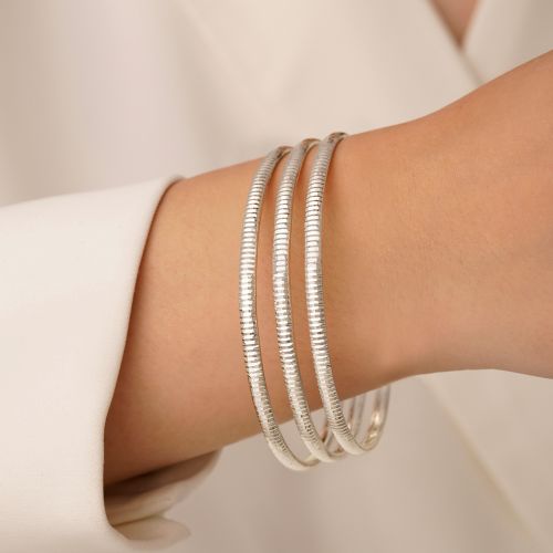 النگو 3 میل زنانه سایز 1 سفید ضمانتی (بسته3عددی)