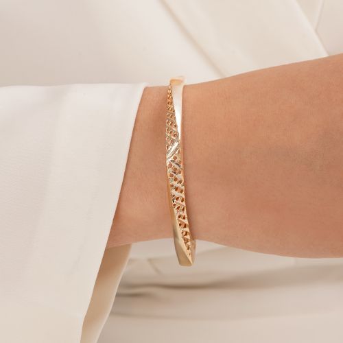 النگو اپل زنانه 5 میل سایز 2 ضمانتی طلایی