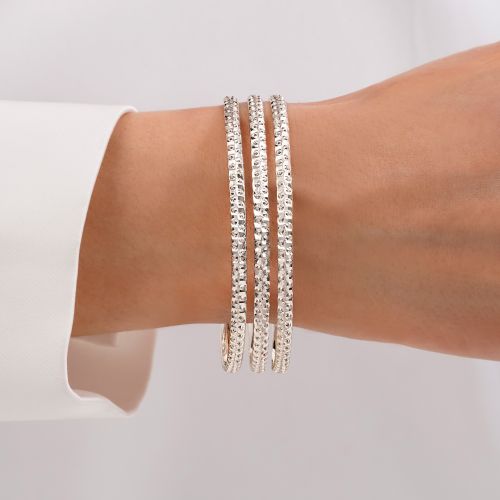 النگو 3 میل زنانه سایز 2 سفید ضمانتی 302(بسته3عددی)