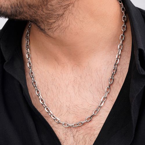 زنجیر استیل 304 رولو 7میل سفید