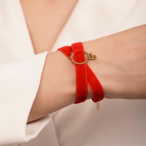 دستبند مخمل یلدایی