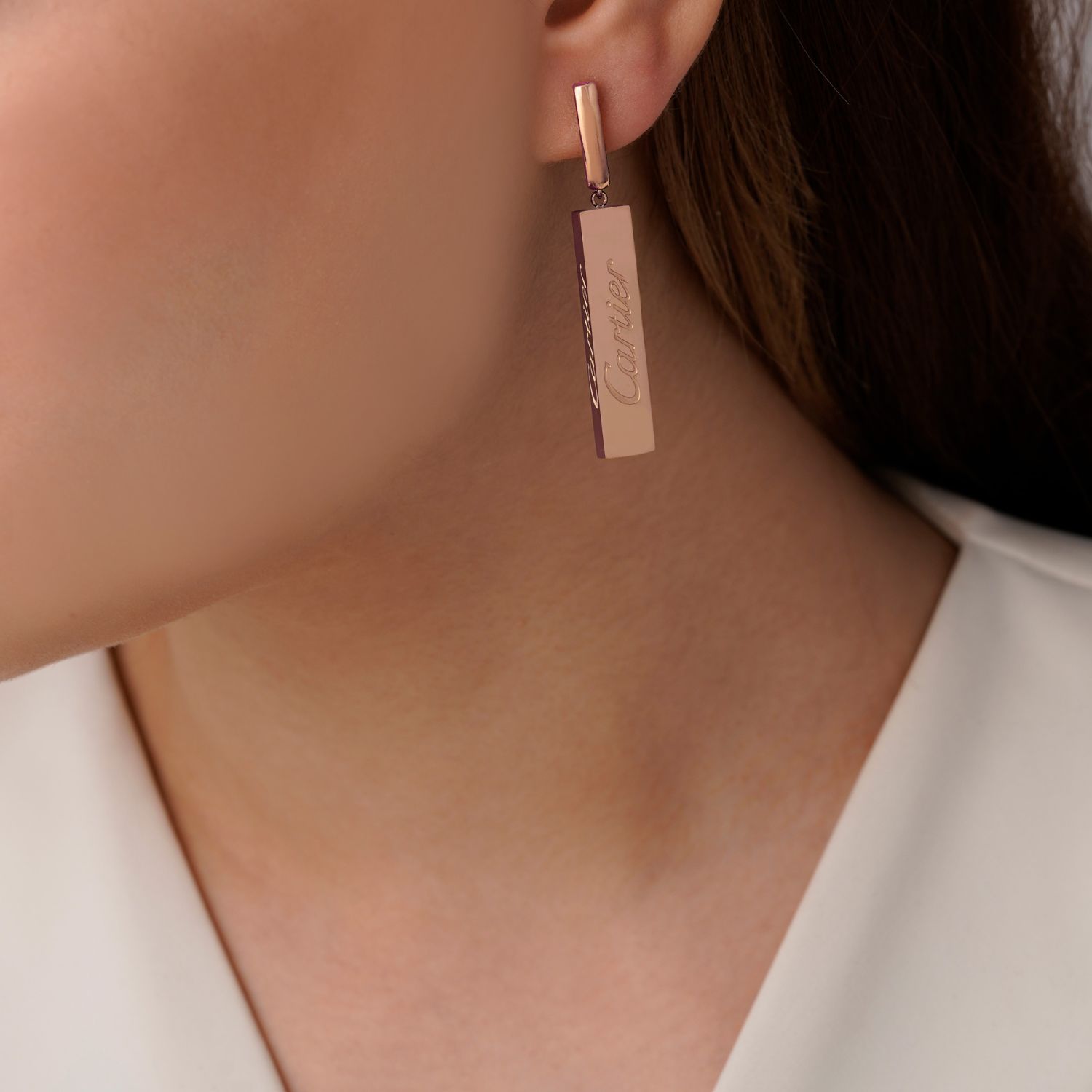 گوشواره استیل 304 های کوآلیتی کارتیر رزگلد