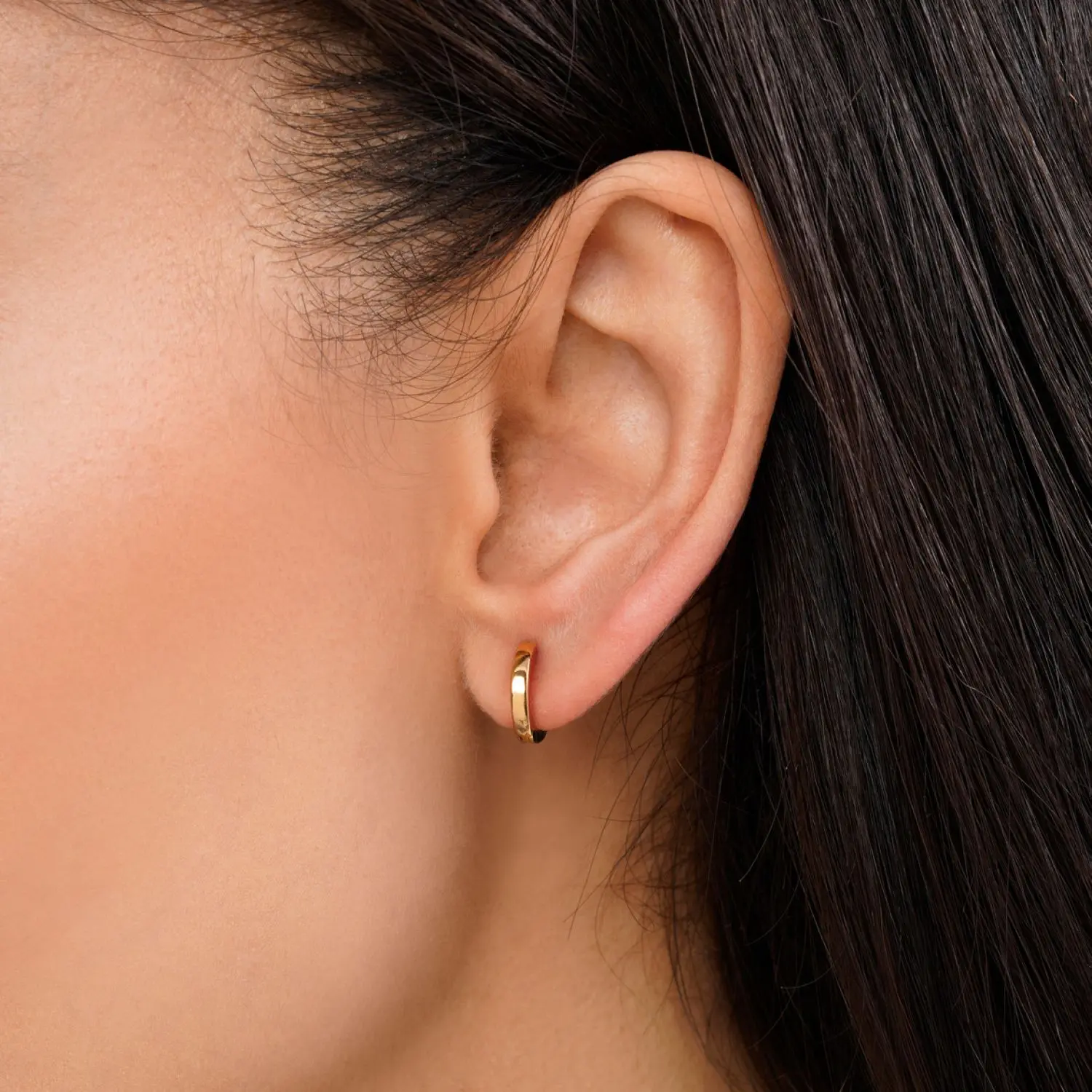 گوشواره حلقه ای طلایی شوپینگ