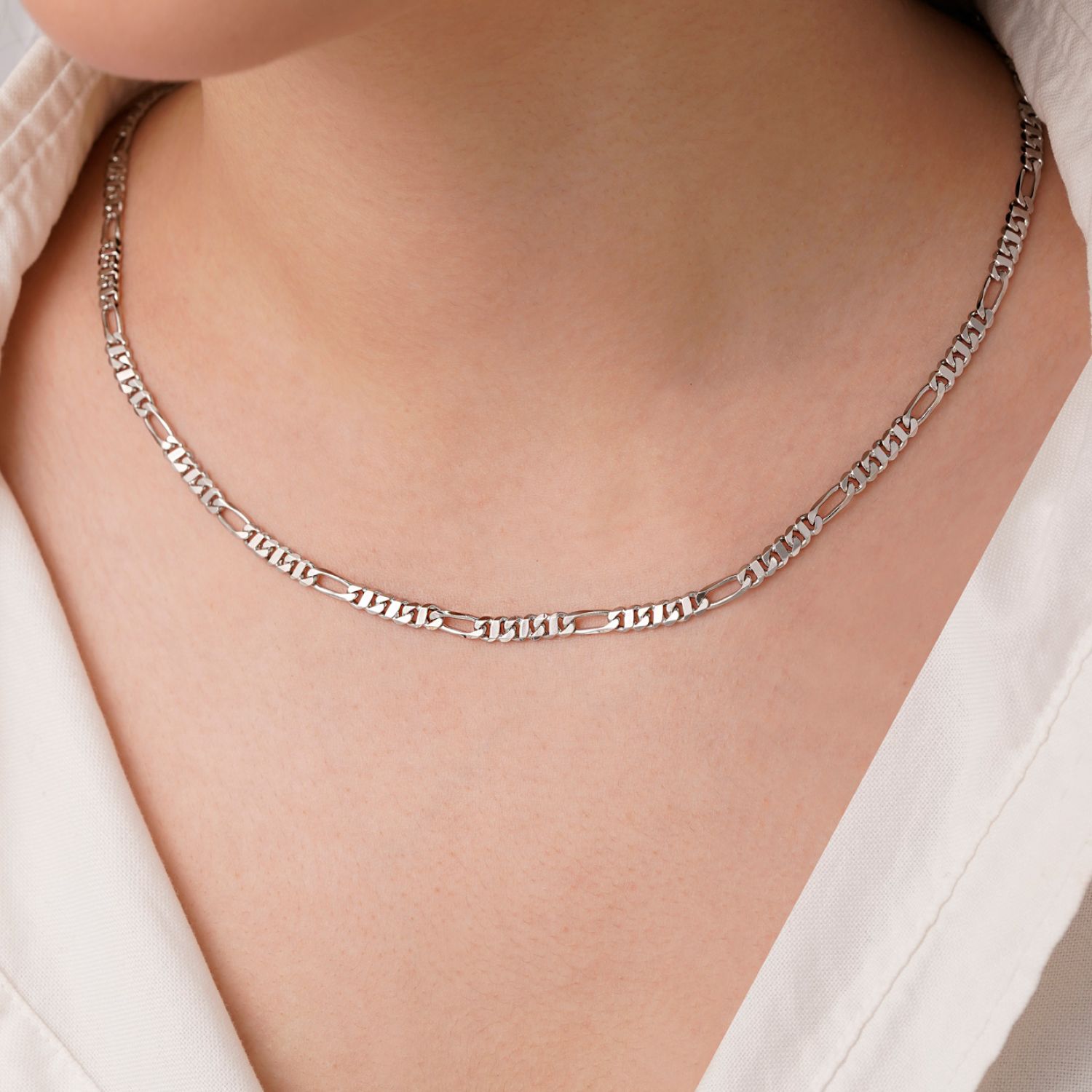 زنجیر شوپینگ کارتیر 4 میل سفید