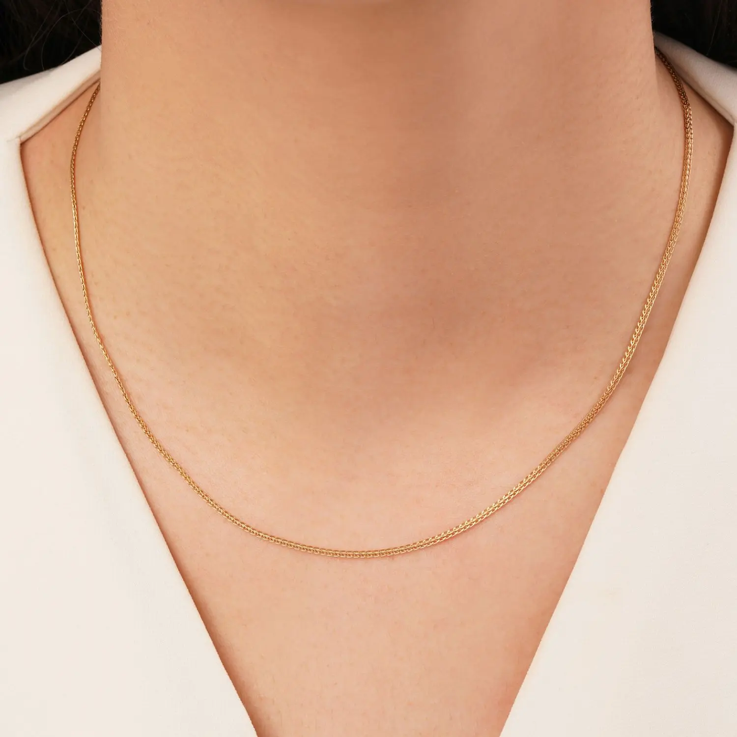 زنجیر بافت طلایی شوپینگ 