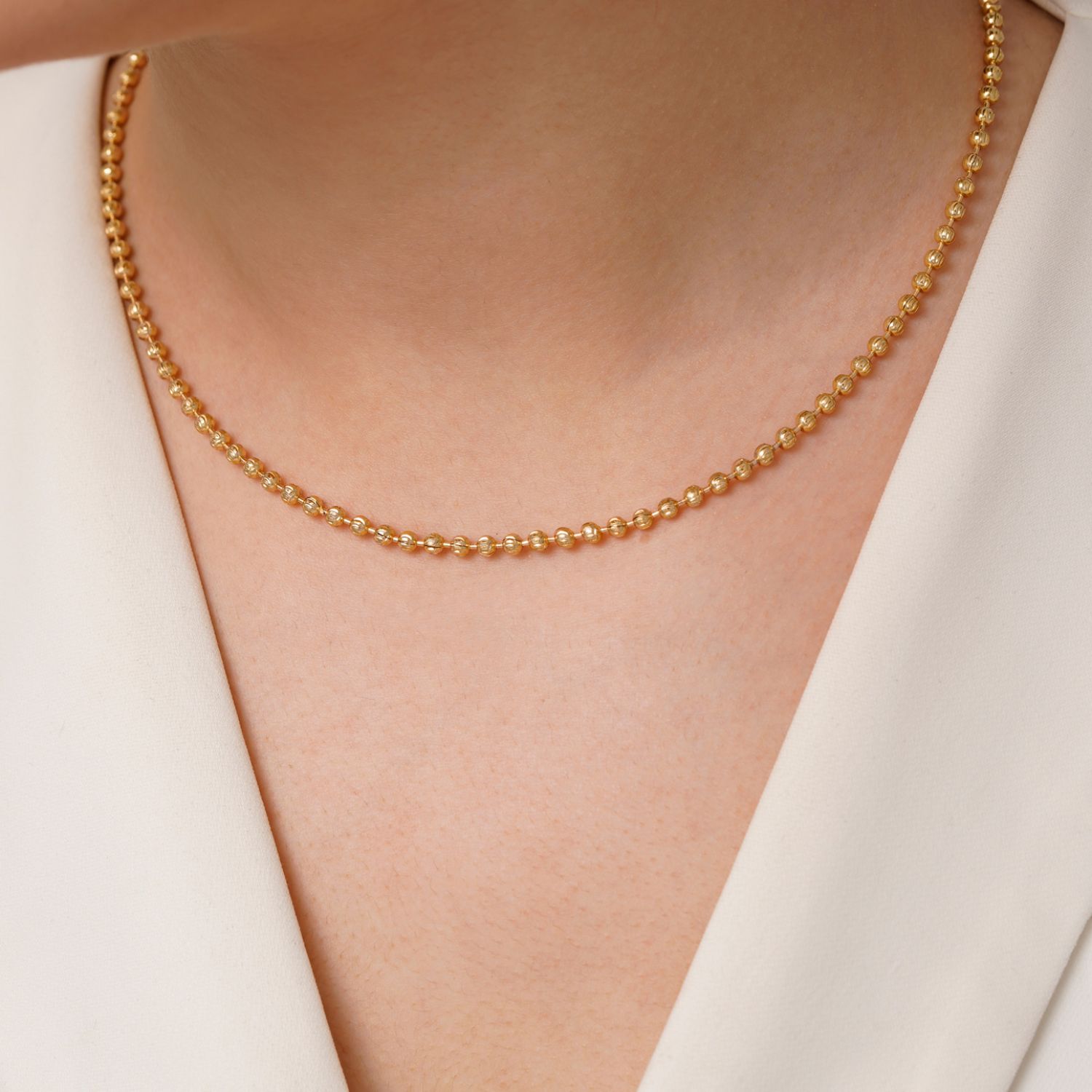 زنجیر شوپینگ توپی 3 میل طلایی