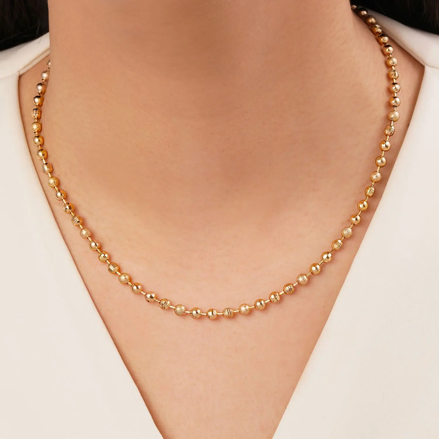 زنجیر توپی طلایی شوپینگ 