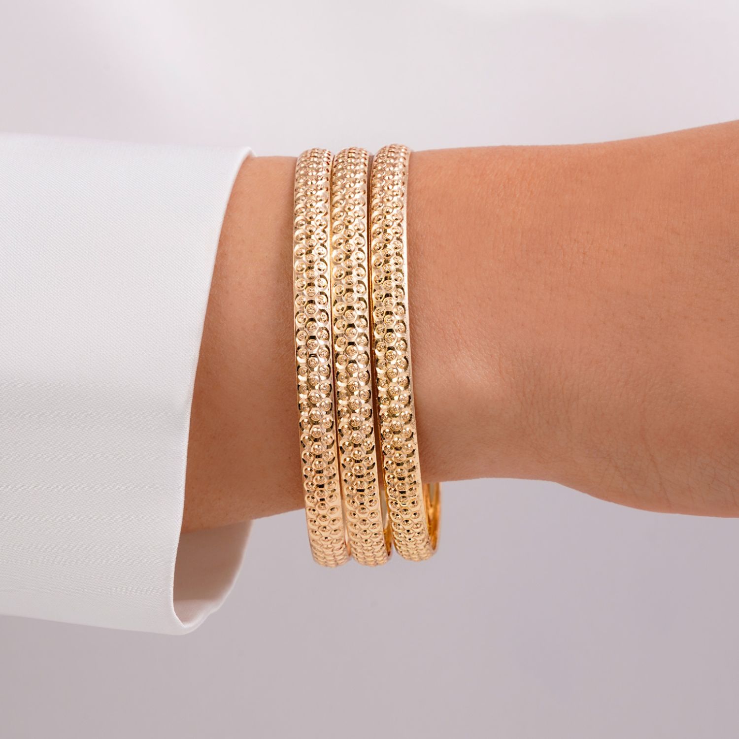 النگو 6 میل زنانه سایز 4 طلایی ضمانتی600(بسته3عددی)