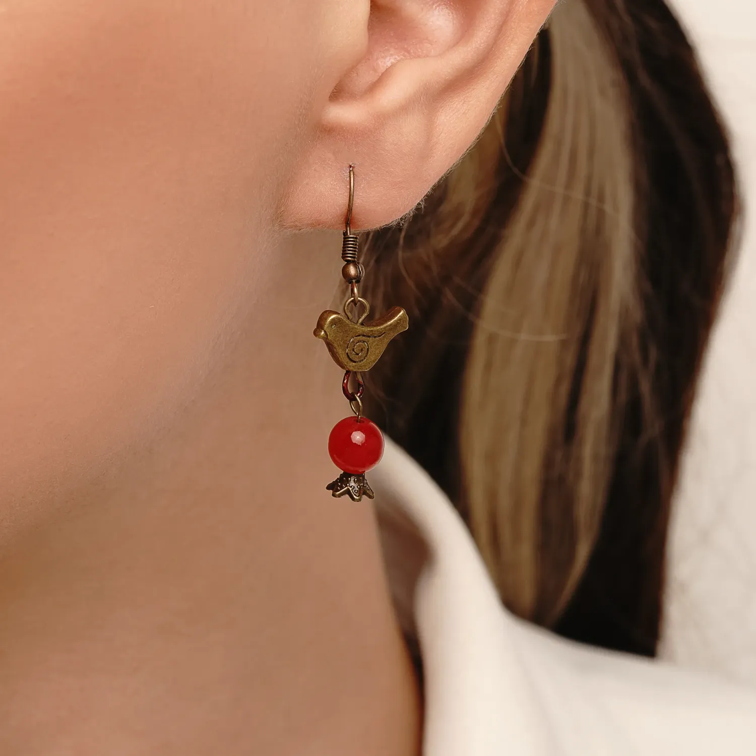 گوشواره آویز دار انار