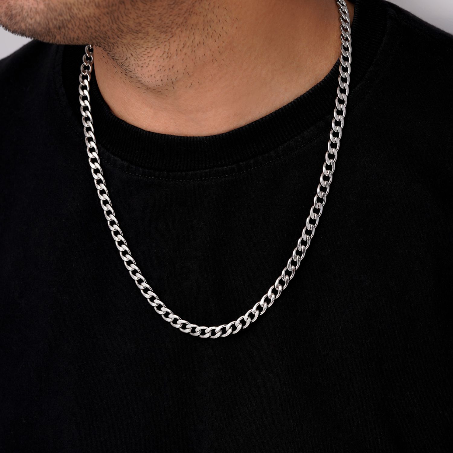 زنجیر استیل 304 کارتیر 7 میل سفید