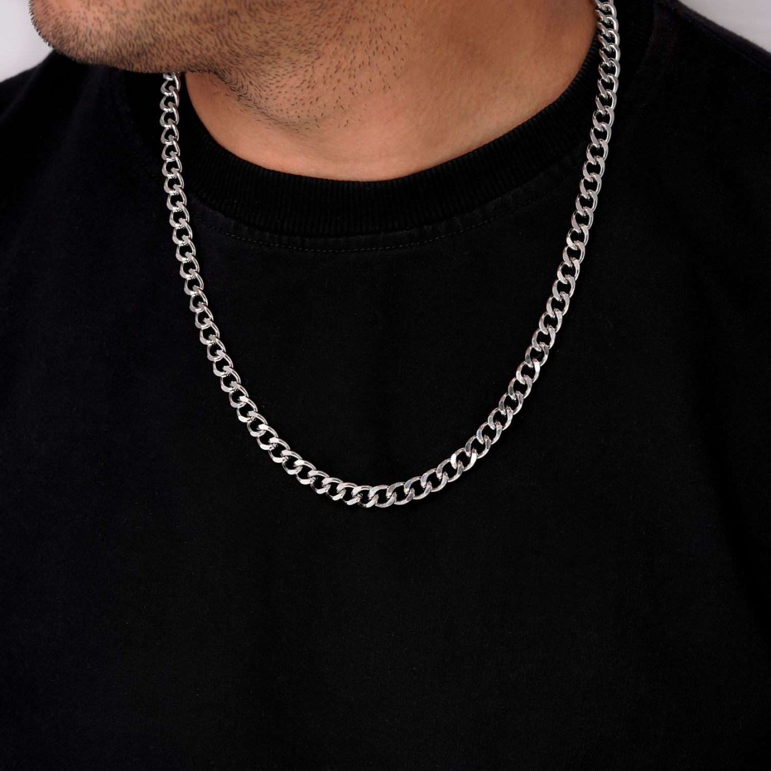 زنجیر استیل 304 کارتیر 8 میل سفید