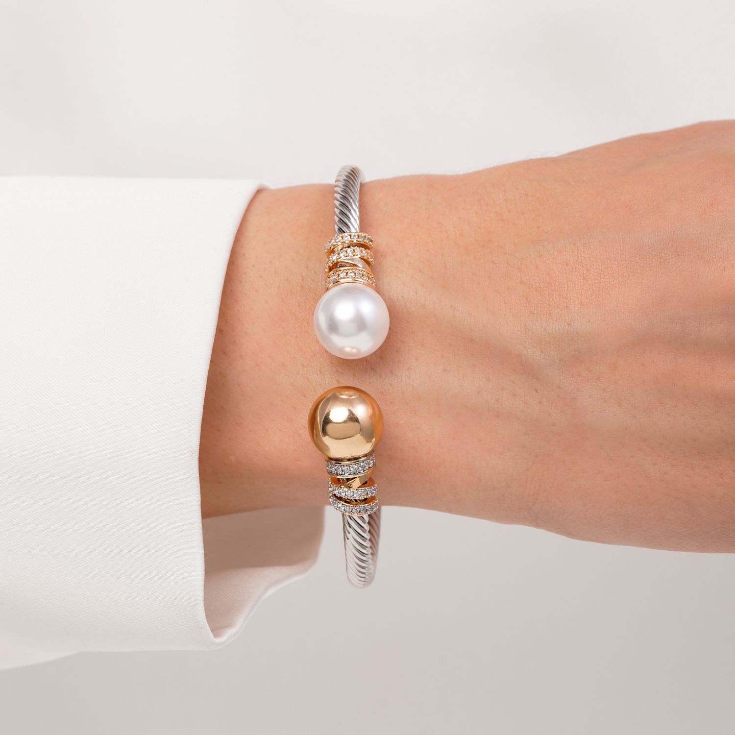 دستبند النگویی دیوید یورمن YSX دورنگ (فری سایز)