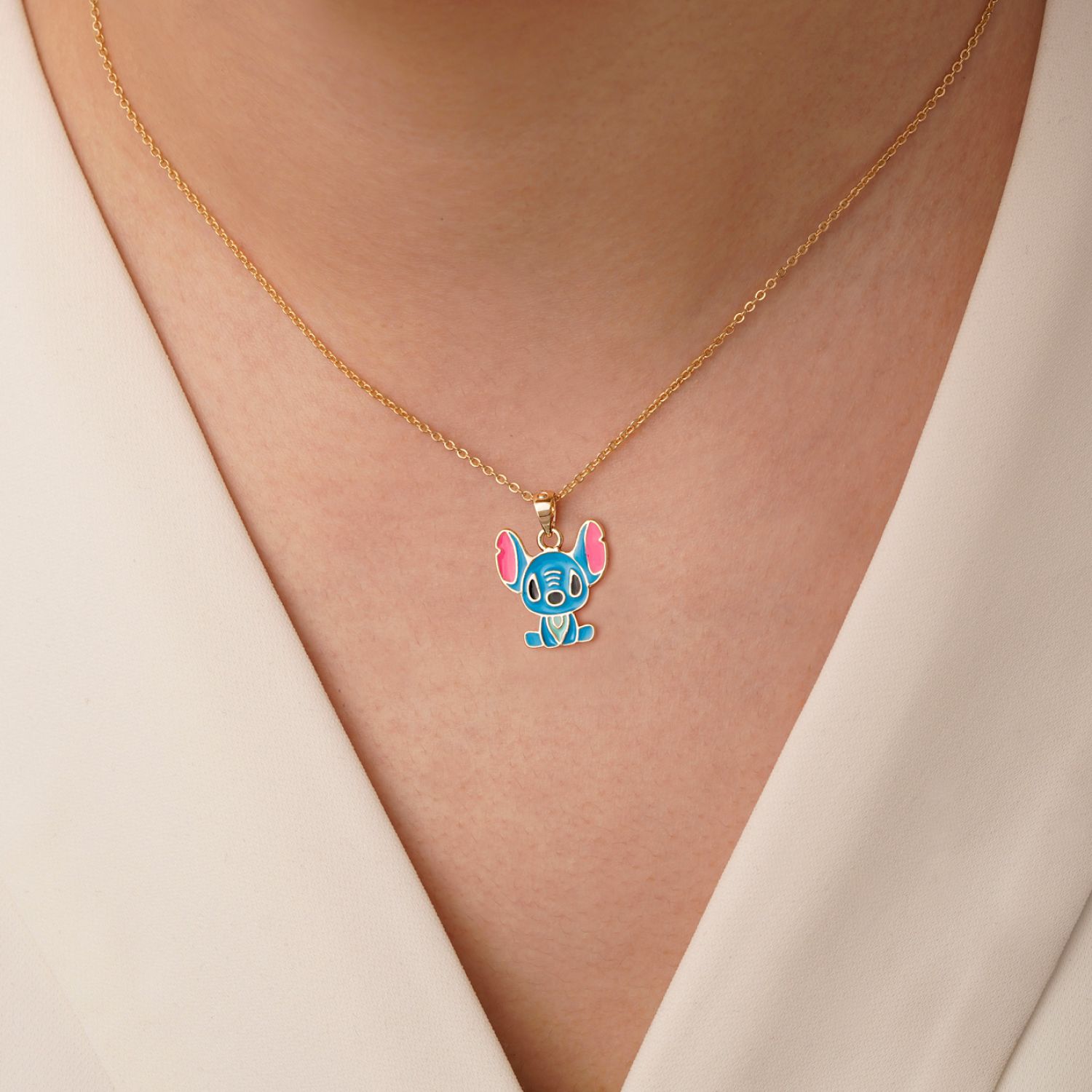 گردنبد YSXپلاک دار طلایی