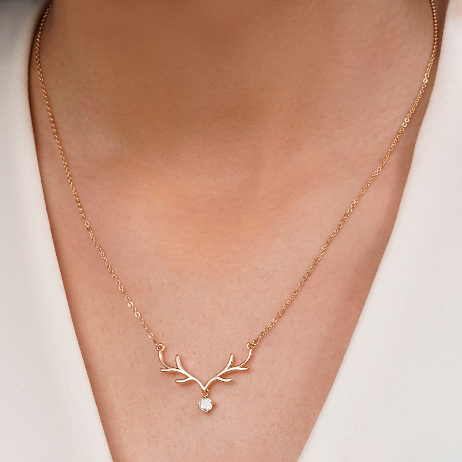 گردنبند شاخ گوزن طلایی YSX