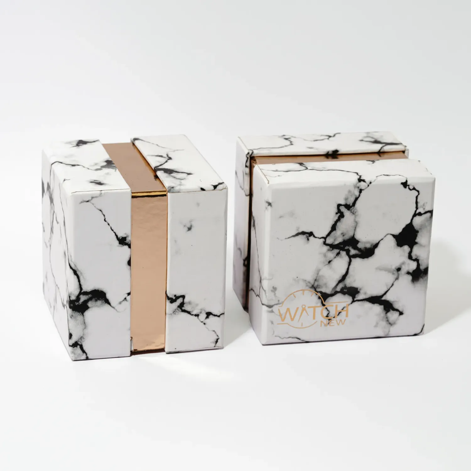 جعبه هارد باکس ساعتی طرح سنگ سفید 6عددی