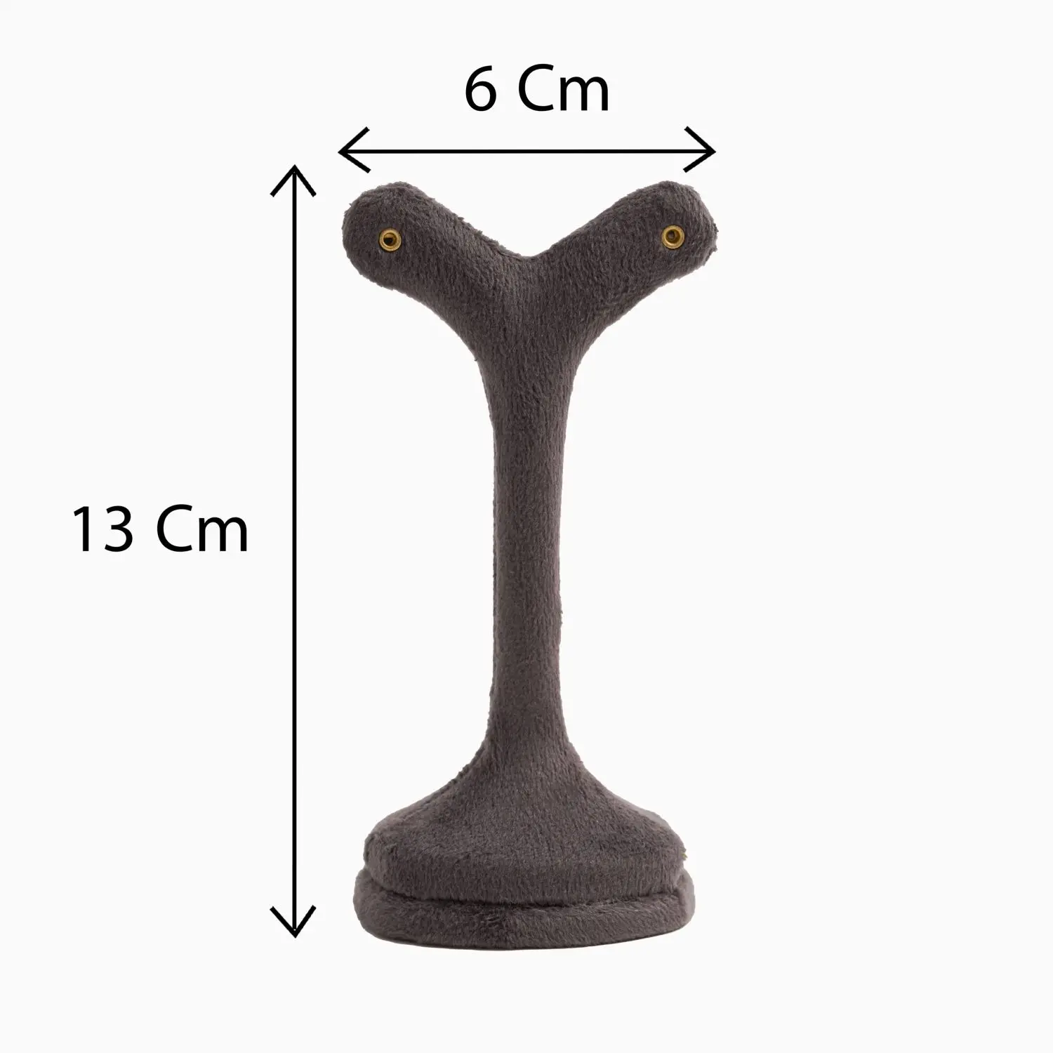 پایه گوشواره نخل مخمل رنگ زغالی