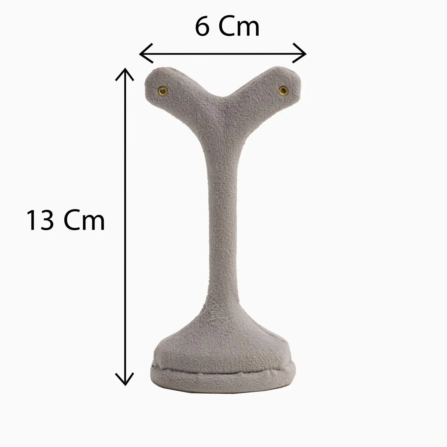 پایه گوشواره نخل مخمل رنگ خاکستری