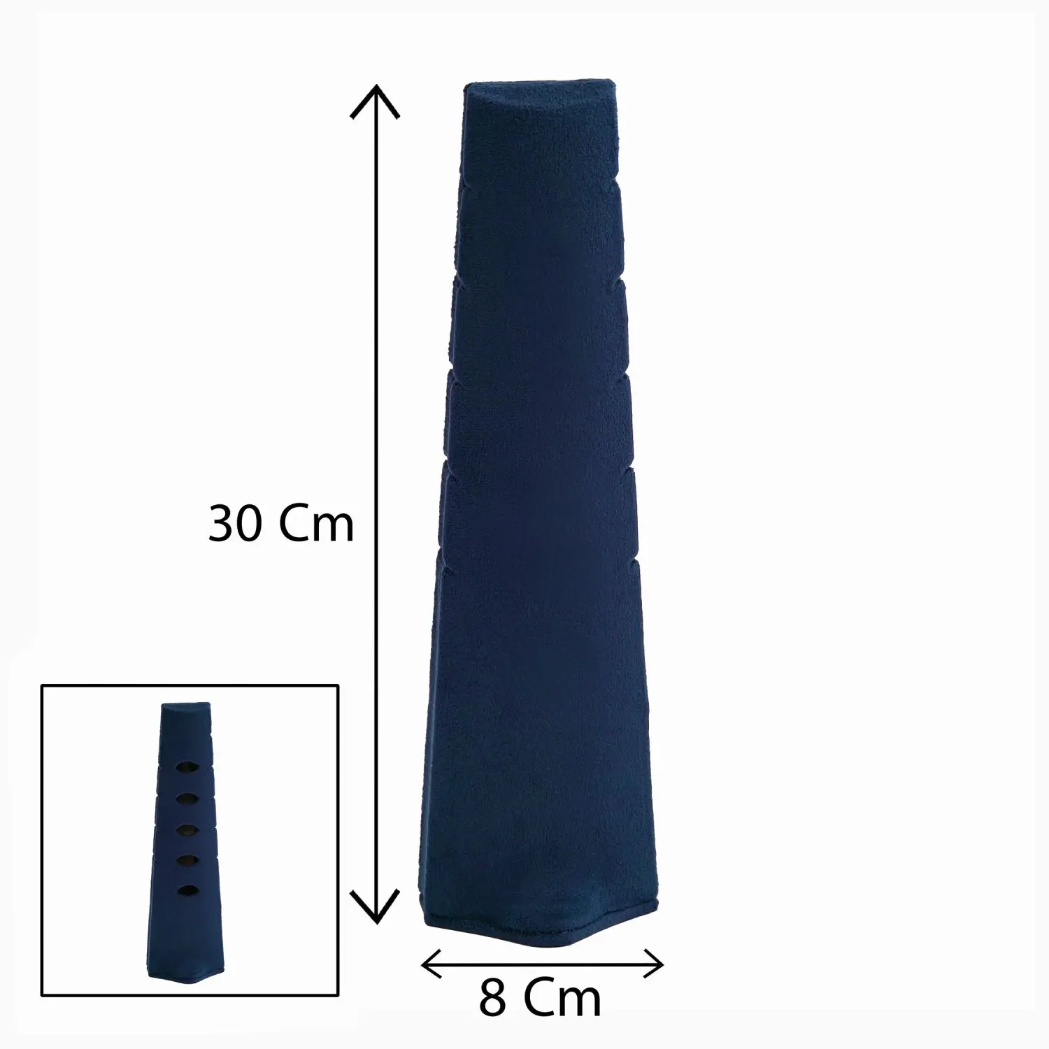 استند گردنی کاج مخمل رنگ سورمه ای