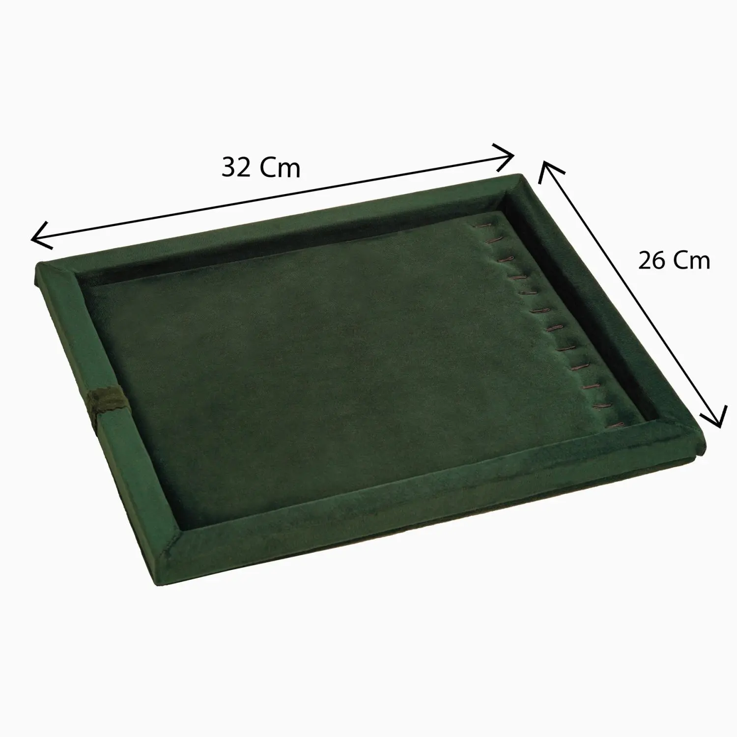 سینی پابندی مخمل رنگ سبز پررنگ