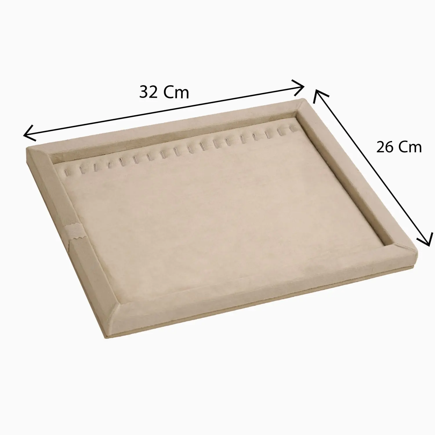 سینی دستبندی مخمل رنگ کرم