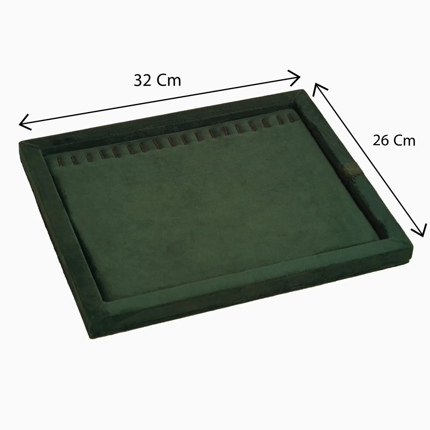 سینی دستبندی مخمل رنگ سبز پررنگ