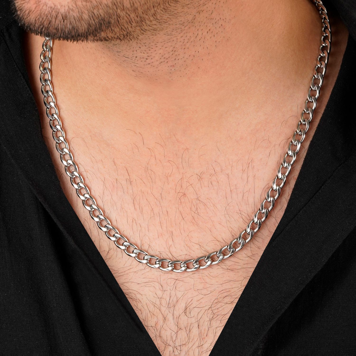 زنجیر استیل 304 کارتیر 7.5 میل سفید