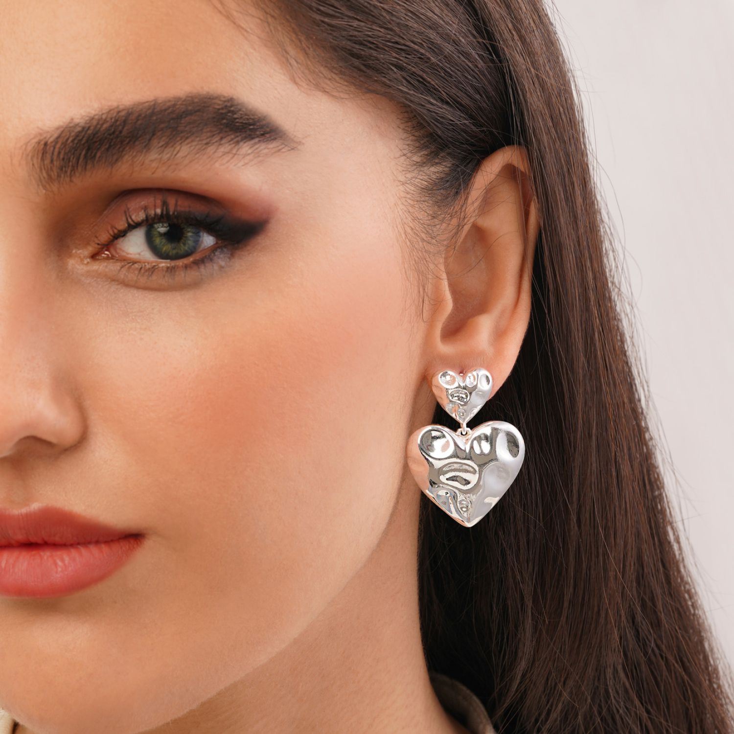 گوشواره رادیوم میخی سفید